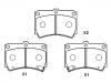 剎車片 Brake Pad Set:B4Y6-33-23A